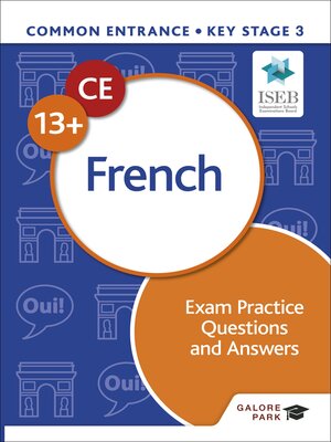 cover image of Common Entrance 13+ French Exam Practice Questions and Answers